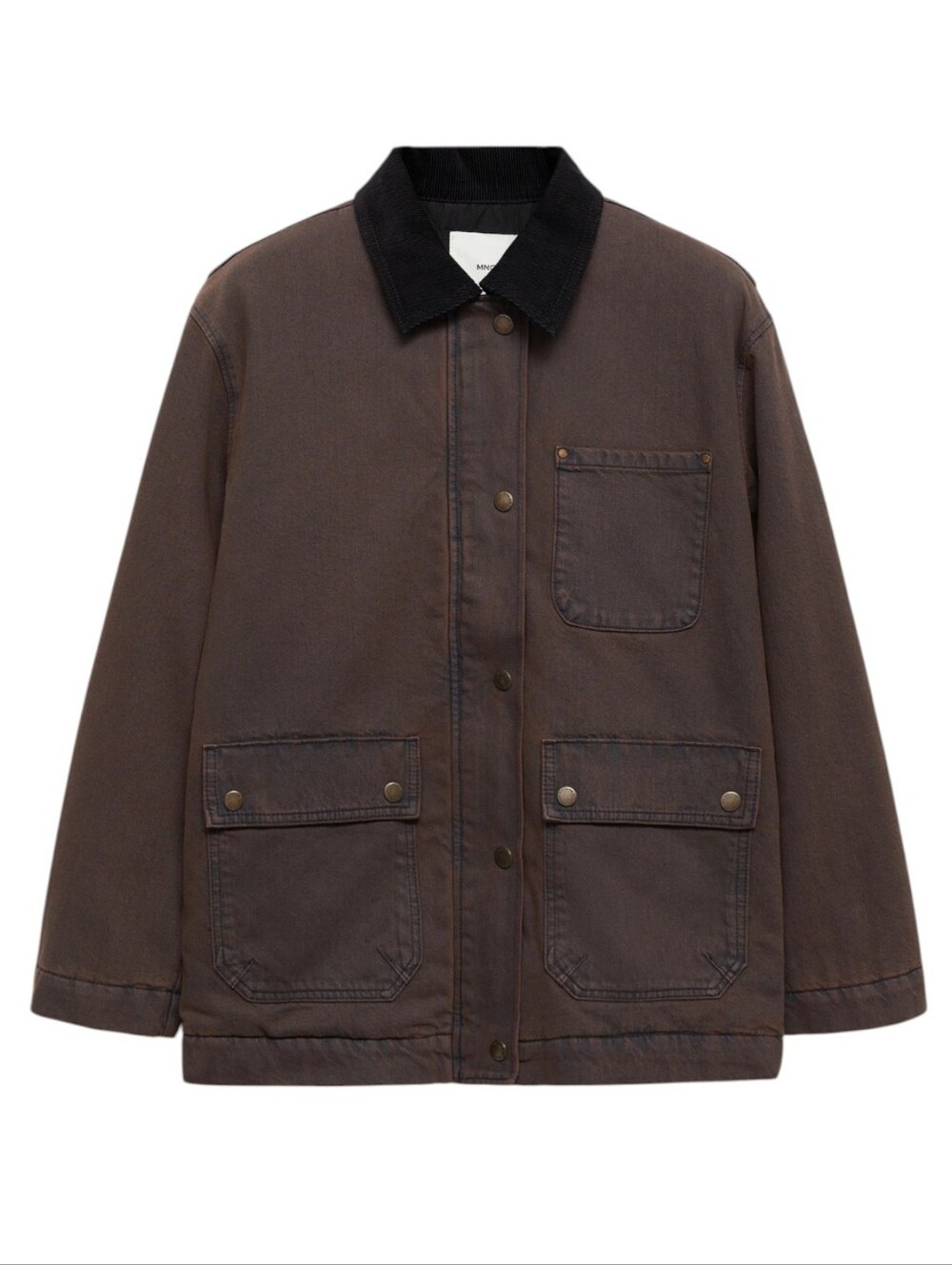 Mango Denim Barn Jacket - Wine, Size S